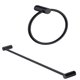 thumbnail image 1 of Juego De 2 Accesorios Para baño Rubinett Acero inóxidable 304 Negro Mate, 1 of 5