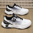 thumbnail image 2 of Men's & Women's Breathable Mesh Sneakers - Low-Top All-Season Running Shoes with  Upper & PVC Sole, Slip-On Casual Athletic Footwear Suitable for Outdoor, Gym, Casual Attire - Solid Color Design, 2 of 5