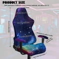thumbnail image 2 of Whosucclay Galaxy Print Gaming Chair Cover with Armrest Covers 4 Pcs Stretch Racing Computer Chair Slipcover Set Rotating Desk Chairs Protector Cover for Pets, 2 of 8
