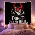 thumbnail image 2 of Don'T Hex Heart with Vertical Pale Elegant Hands, Spooky Gothic for Gothic Decor Fans, Dark Art Decor, Halloween Gift, Tapestry Wall Hanging for Bedroom and Dorm, 2 of 7