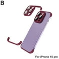 thumbnail image 1 of Frameless TPU Bumper Case With Camera Lens Protector for iphone 15pro for iphone Pad 15pro Corner Case R8S8 Max Shockproof W7D3, 1 of 9