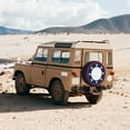 thumbnail image 5 of Waterproof Spare Wheel Cover, American Style Pattern Adjustable Wheel Cover For Jeep Trailer RV SUV Car, 17 inch, 5 of 8
