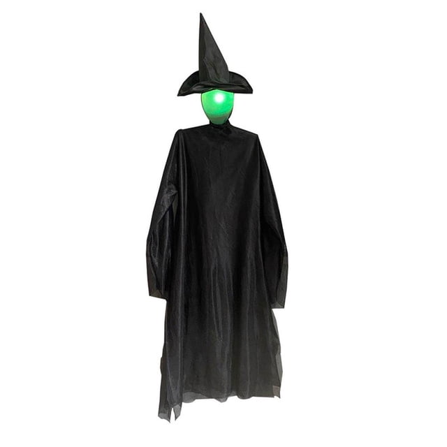 Fantasma Eléctrico De Bruja Luminosa De Halloween Con Luz Y Sonido Accesorios De Casa Embrujada Para Decoración De Halloween sonducket HA036743-00