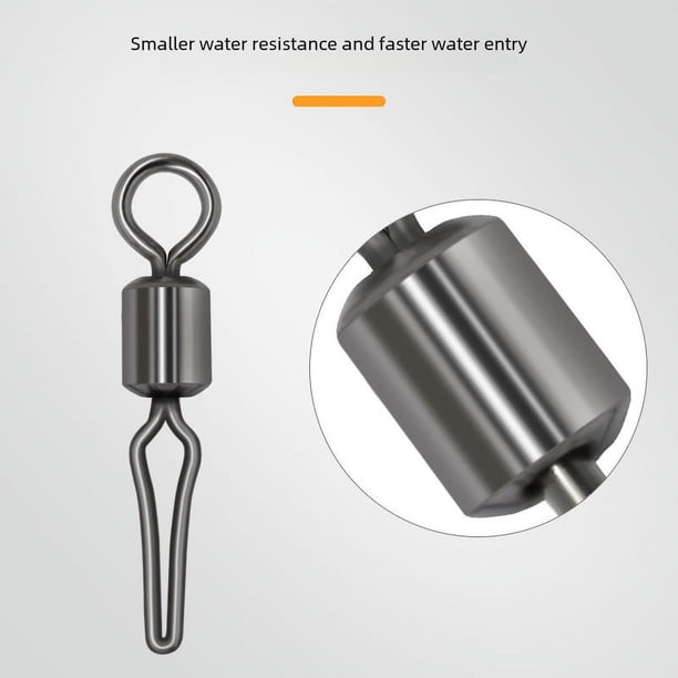 Conector de clip de sublínea, clip de línea de pesca, ocho anillos, suministros de pesca, equipo de pesca, accesorios