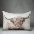 thumbnail image 3 of Creative Products Sepia Bull 20 x 14 Spun Poly Pillow, 3 of 3