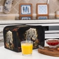 thumbnail image 5 of KLL Enchanted Deer In Cave Print 4 Slice Toaster Dust Covers Kitchen Small Appliance Cover with 2 Pockets,Can hold Jam Spreader Knife & Toaster Tongs (12.4 x 10.6 x 8.2), 5 of 6