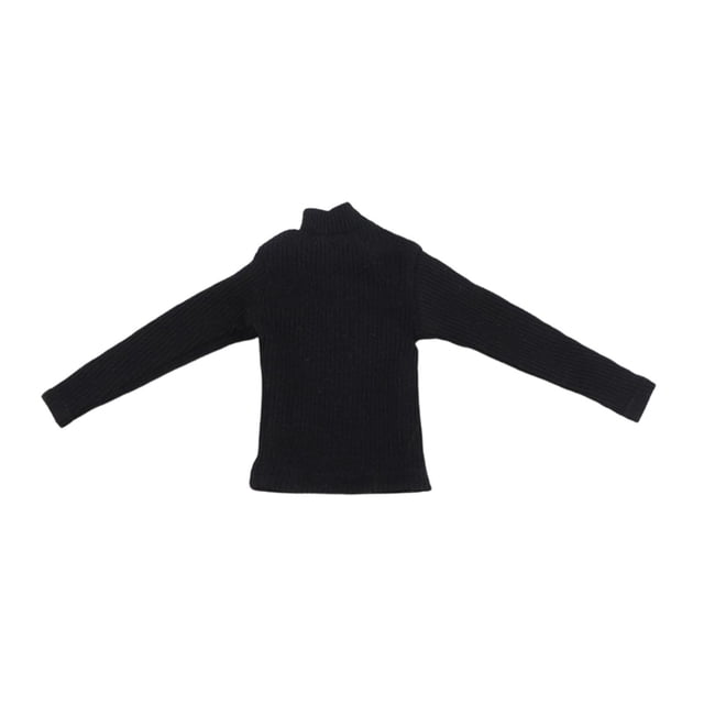 Ropa para figuras de acción a escala 1/6, accesorio de disfraz de manga larga, moda para 12 Negro