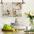 thumbnail image 2 of Bloom Flowers Leaves Spring Kitchen Towels Dish Towels, 18x26 Inch Farmhouse Summer Floral Decoration Hand Towels Set of 4, 2 of 6