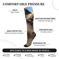 thumbnail image 5 of Compression Socks for Women and Men - Adorable Flower Cat Compression Socks Circulation for Workout, 5 of 8