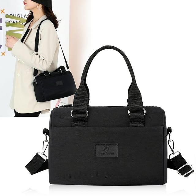 Fiudx Bolso Bandolera, Correa de Hombro Ajustable, Bolsillos de Gran Capacidad, Material de Nailon Impermeable, Uso Diario, Actividades Al Aire Libre, Regalo Ideal, Tamaño 27 X 14 X 18 Cm