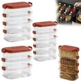 thumbnail image 6 of 3/4/5-Tier Food Storage Containers with Leakproof Lids, Airtight and BPA Free, Stackable, Microwave, Freezer, and Dishwasher Safe, set of 1, Durable & Convenient for Meal-prep(Red,5.3x3.3x6.5"), 6 of 7