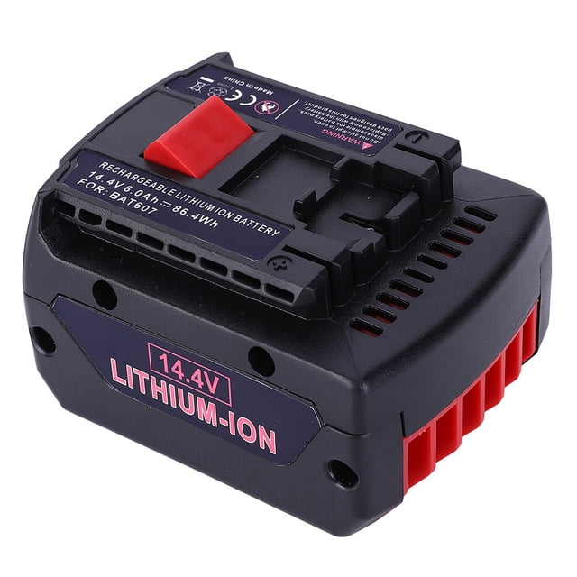 Batería recargable de iones de litio BAT607 de 14,4 V para taladro inalámbrico Bosch Power Tool de 6000 mAh