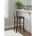 thumbnail image 5 of Linon Marica 28" Bar Stools, Dark Walnut Finish, Set of 2, 5 of 15