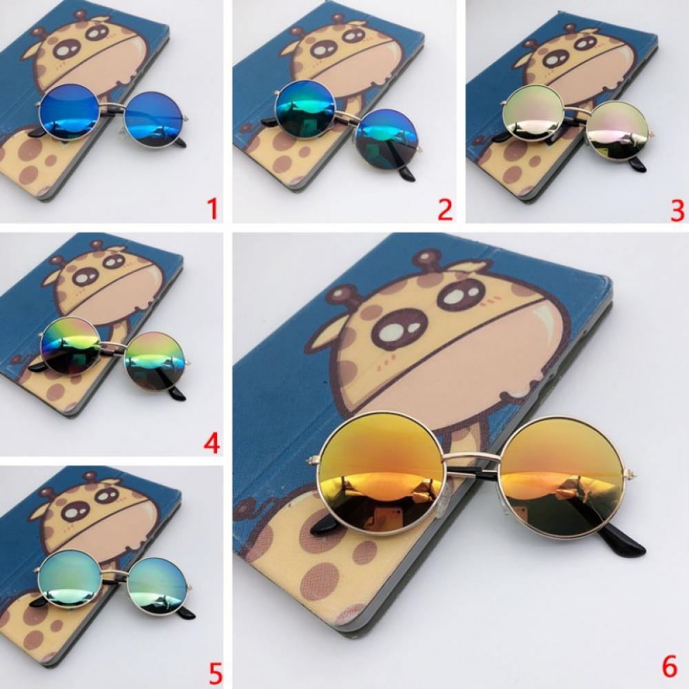 Children's Cute Round Frame Sunglasses Metallic Fruit Dazzle Sunglasses Personality Sunglasses - image 4 of 4