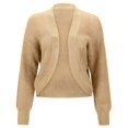 thumbnail image 2 of Lixiuxyad Womens Open Front Cardigan Women's Casual Short Style Solid Color Sweater Cardigan Coat,Yellow, 2 of 3