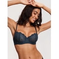 thumbnail image 4 of Sostén DOBREVA de Encaje Transparente Push Up Talla Grande Verde Bosque 34A, 4 of 5