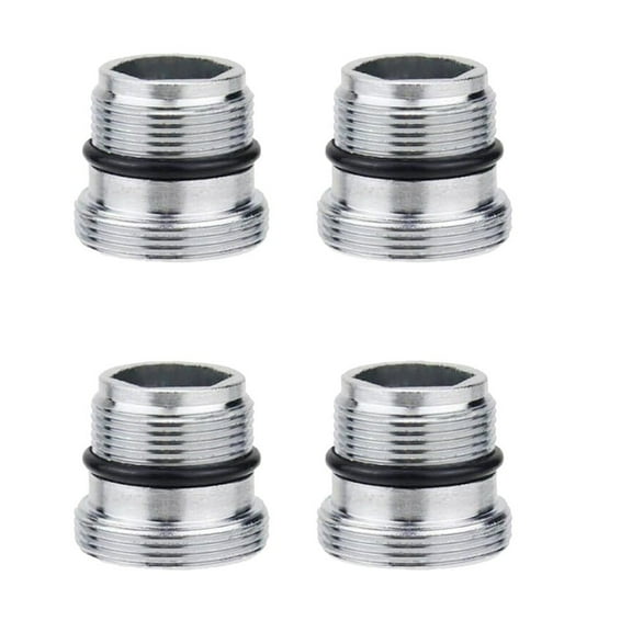 4Pcs Faucet Adapter with Aerator Kitchen Sink Faucet Adapter Kit to Garden Hose M18.5 to M22 thread Faucet Adapater, Copper