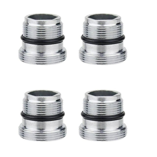 Bgsha 4pcs Kitchen Faucet Adapter Set Tap Aerator Connector 18.5mm To 22mm With Washer Water Purifier Adapter Bathroom Accessories
