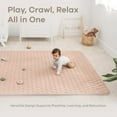 thumbnail image 4 of Comfy Cubs Play Mat, Rectangle (Large) 60” x 96” for Kids & Toddler, Non-Slip Bottom - Blush, 4 of 7