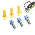 thumbnail image 3 of 2PCS M5*12mm Titanium Alloy Bolts for Bike Bottle Cage Cycling Bike Water Bottle Holder Cone Screw with Washer, 3 of 9