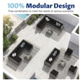 thumbnail image 3 of Sunmthink 7-Piece Wicker Patio Furniture Sets, Outdoor Conversation Set with 4 Inches Thick Cushions and Waterproof Cover, 3 of 10