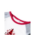 thumbnail image 5 of Hirigin Store Family Matching Pajamas Christmas Tree Letters Print Long Sleeve Tops and Stretch Casual Pants Sleepwear, 5 of 6