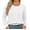 White, variant on Asklazy Women's Sweater Lightweight Long Sleeve Soft Comfortable Pullover Tops Basic Knit,White,L