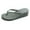 Green, variant on CAIXIA Women Platform Flip Flops Rhinestone Wedge Sandal Comfortable Dressy Home Heel Slippers