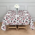 thumbnail image 3 of White Cow Bow Pattern Square Tablecloth,Waterproof Square Table Cover,Wipeable Spillproof Washable Table Cover for Home Kitchen Party Decor 52"x52"(132x132cm), 3 of 6