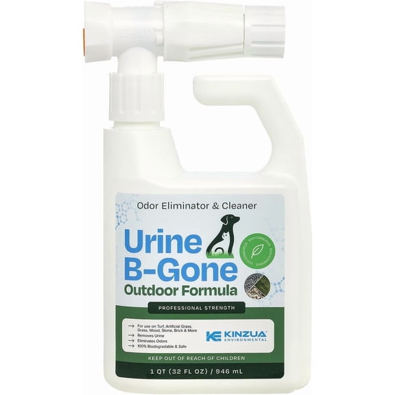 Kinzua Environmental Enzyme Cleaner, Pet Yard Odor Neutralizer - Professional Strength, Natural, Safe for Pets, Multi-Surface Use, 32 fl oz