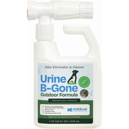 Kinzua Environmental Enzyme Cleaner, Pet Yard Odor Neutralizer - Professional Strength, Natural, Safe for Pets, Multi-Surface Use, 32 fl oz