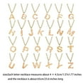 CHENZERO Ladies Girls Letter Necklace 26 Letter Pendant Necklace