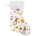 thumbnail image 5 of SKYSONIC Halloween Gnome Christmas Stocking 1pc, Large Fireplace Xmas Hanging Stockings with Plush Cuff for Family Holiday Party Decorations, 17.71 x 12.20 Inch, 5 of 7