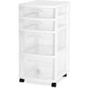 Sterilite 4 Drawer Cart- White