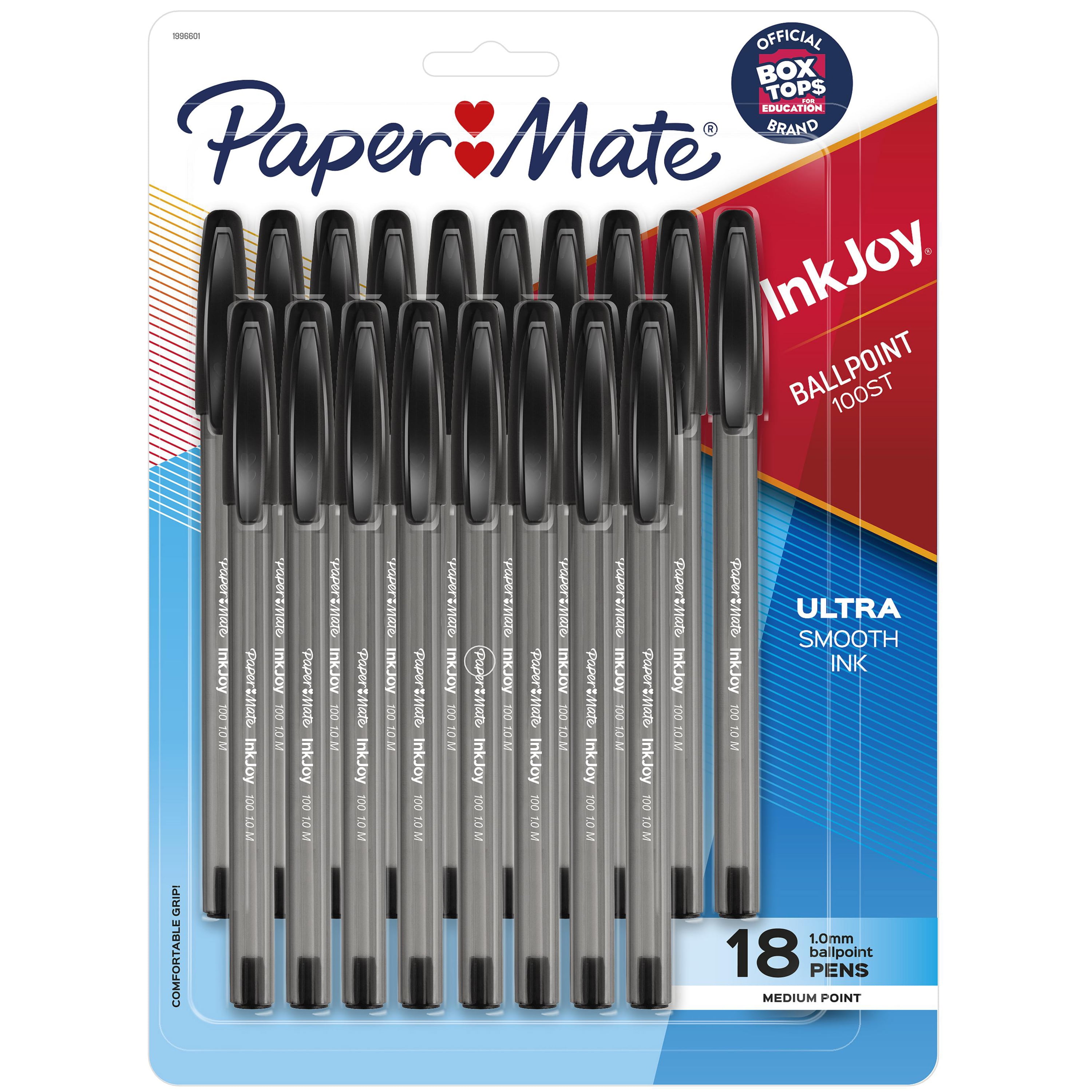 Medium Point 48 Count Black Paper Mate InkJoy 100ST Ballpoint Pens Black 