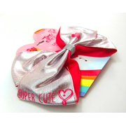 JoJo Siwa Hair Bow, Sparkle Silver