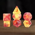 thumbnail image 1 of 7Pcs Acrylic Polyhedral Party Game Playing Table Game , Amarilla Macarena dados poliédricos, 1 of 7