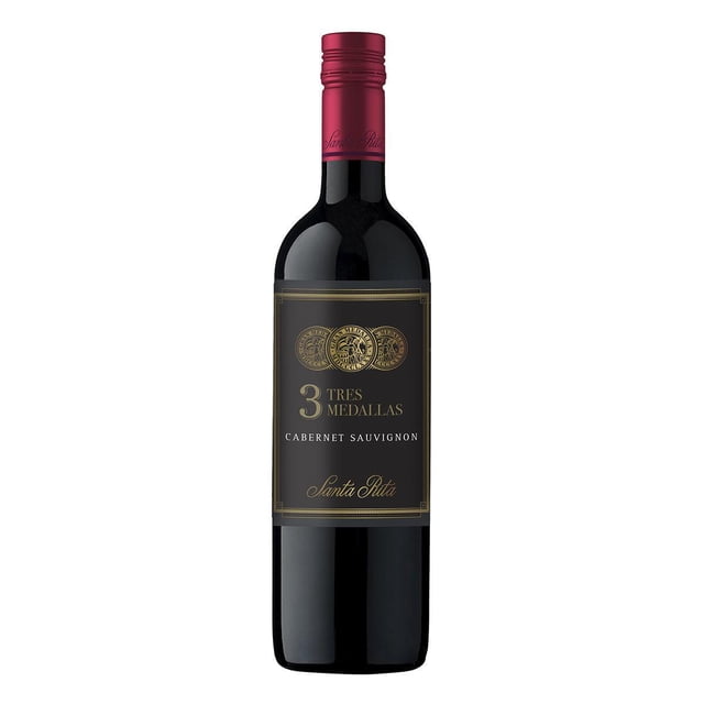Pack de 2 Vino Tinto Santa Rita Tres Medallas Cabernet Sauvignon 750 ml