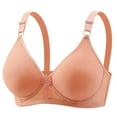 thumbnail image 2 of MVRLSH Jelly Bras For Women Womens Wireless Bra No Underwire Comfort Soft Breathable Plus Size Supportive Bralette Orange 36B-42B, 2 of 5
