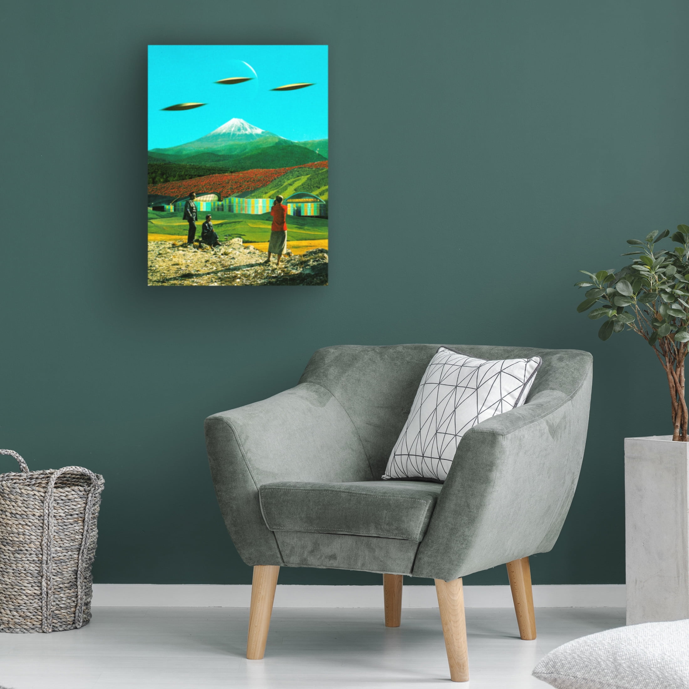 Trademark Fine Art Taudalpoi  An Alien Invasion Canvas Wall Art