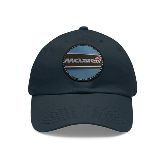 MCLAREN Dad Hat with Leather Patch (Round)