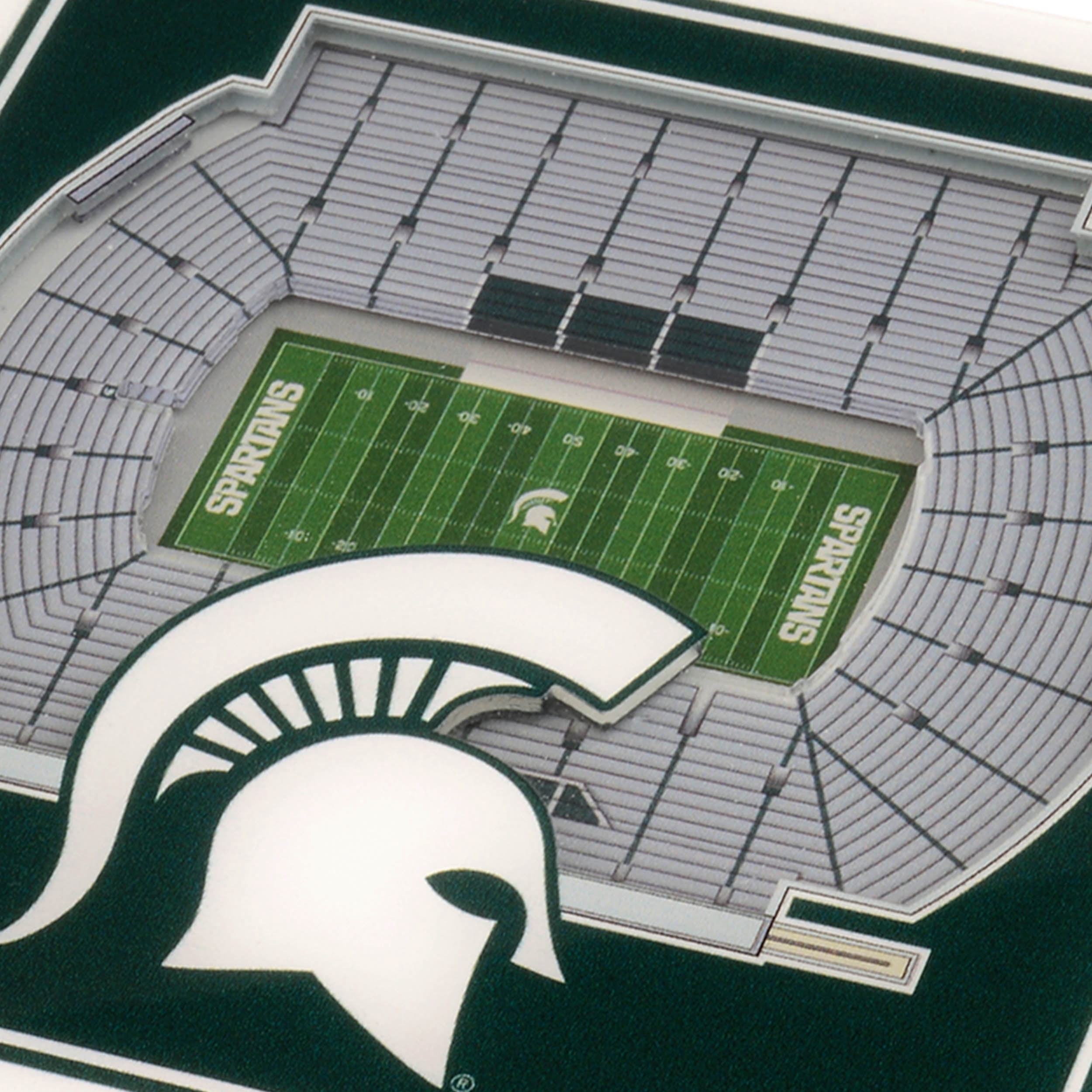 YouTheFan NCAA Michigan State Spartans Stadiumview Cribbage