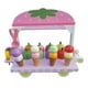 thumbnail image 3 of Carrito de helado de madera, juguete de simulación de helado Montessori, juego de mostrador de helado, comida de imitación, juguetes para niños,, 3 of 9