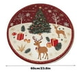 thumbnail image 3 of EGNMCR Christmas Round Rug Living Room Festive Floor Mat Crystal Velvet Decorative Living Room Rug A chopper, 3 of 3