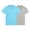 Blue/Grey(PACK B), variant on Bienzoe Girl's Breathable Short Sleeve Polo 2pcs PACKB 10/12,Blue,Gray