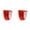 Red 2PCS, variant on 3.7*3.1'' Solar Light & Sound Alarm Motion with Sound Outdoor Motion Sensor Strobe Light Gunshot Sound Alarm Noise Maker Warning Lamp for Pasture, Farm, Yard, Barn, Home