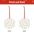 thumbnail image 2 of Naloa Retro Rabbit Acrylic Santa Tree Decorations Christmas Hanging Pendant for Christmas Winter New Year Party Hanging Decorations-Hexagon, 2 of 7