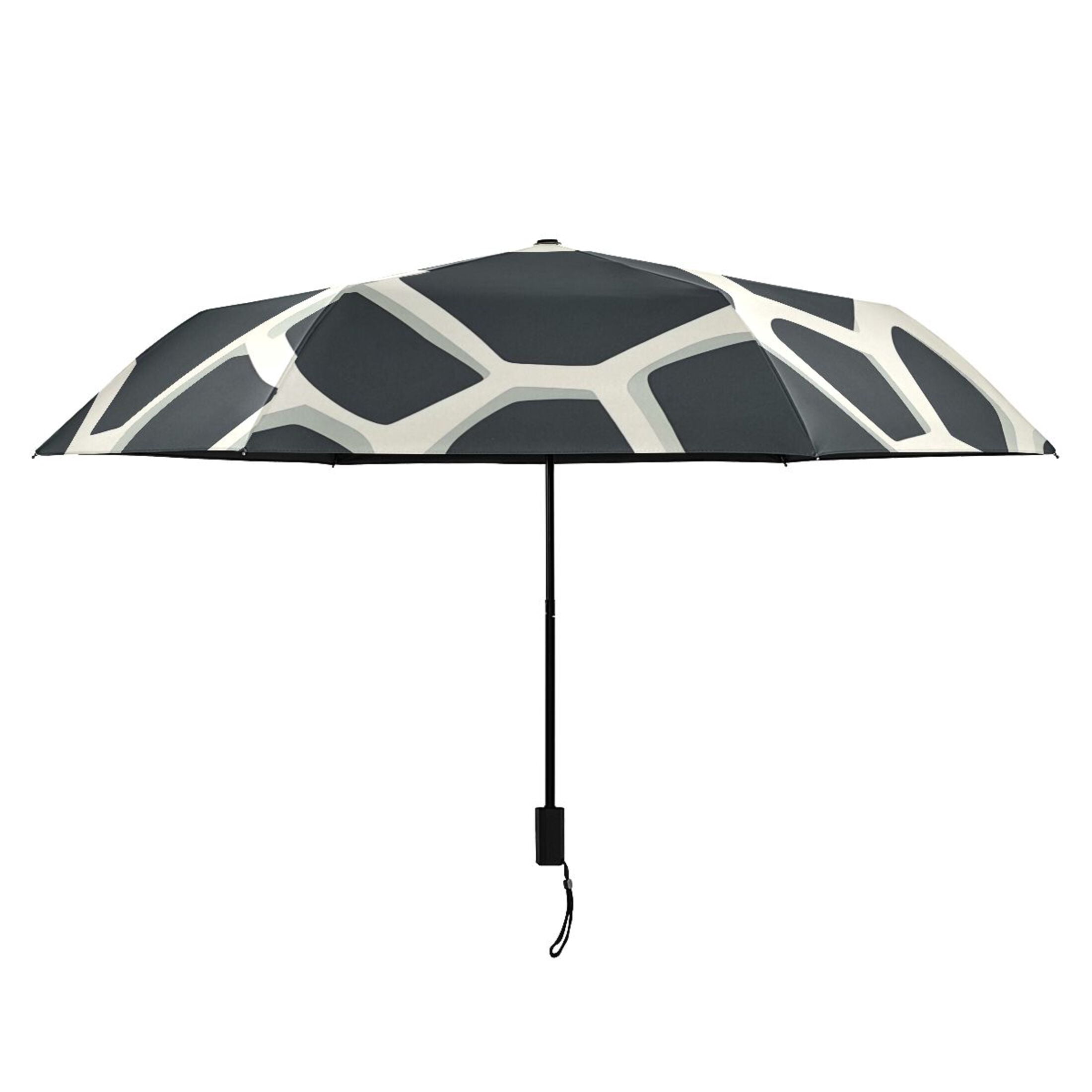 ALAZA Cow Print UPF 50+ Compact Folding Umbrella for Rain Travel Umbrella Packable