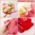 thumbnail image 6 of 20 Sheets Flower Wrapping Paper 22.4 x 22.4In Wedding Bouquet Packaging Waterproof Wrap Paper Plastic Bouquets Wrapper DIY Crafts Strawberry Patterns Birthday Florist Decor Gifts Cerise Cerise, 6 of 9