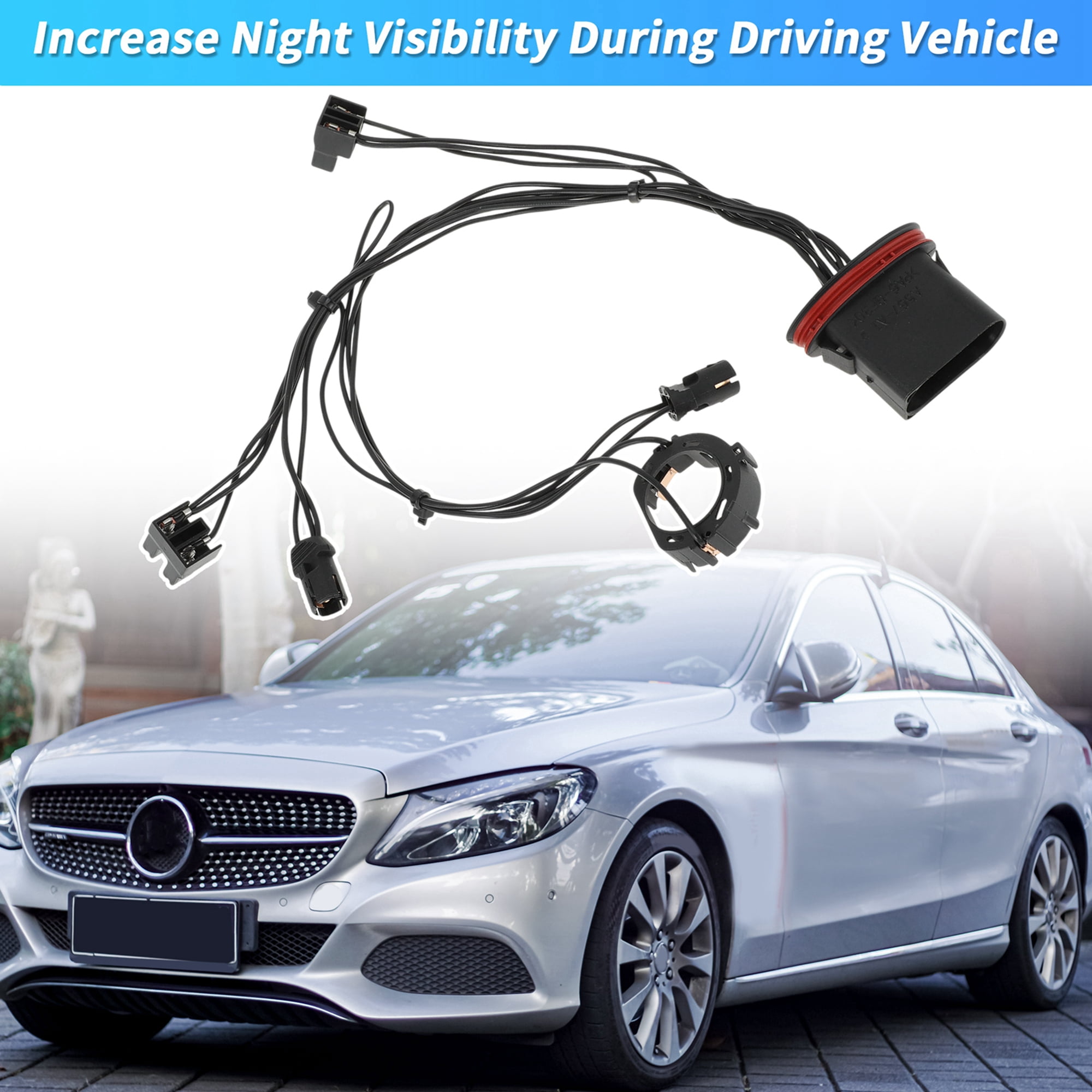 Unique Bargains Headlight Wiring 2048208761 for Mercedes W204 C300 2008-2011